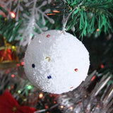 White Snowball Ball Christmas Ornaments - ChristmaShop