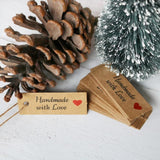 Handmade with Love Paper Tags - ChristmaShop