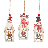 1 Set of Wooden Christmas Ornaments - ChristmaShop