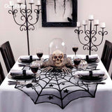 Ourwarm Halloween Party Decoration Spiderweb Table Cloth - ChristmaShop
