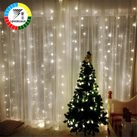 Coversage 3X3M Christmas decoration Garlands LED String - ChristmaShop