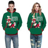 Christmas Couple Fancy Dress Santa Claus Sweater Hoodie Costume Sweatshirt Top Cosplay Party Suit - ChristmaShop